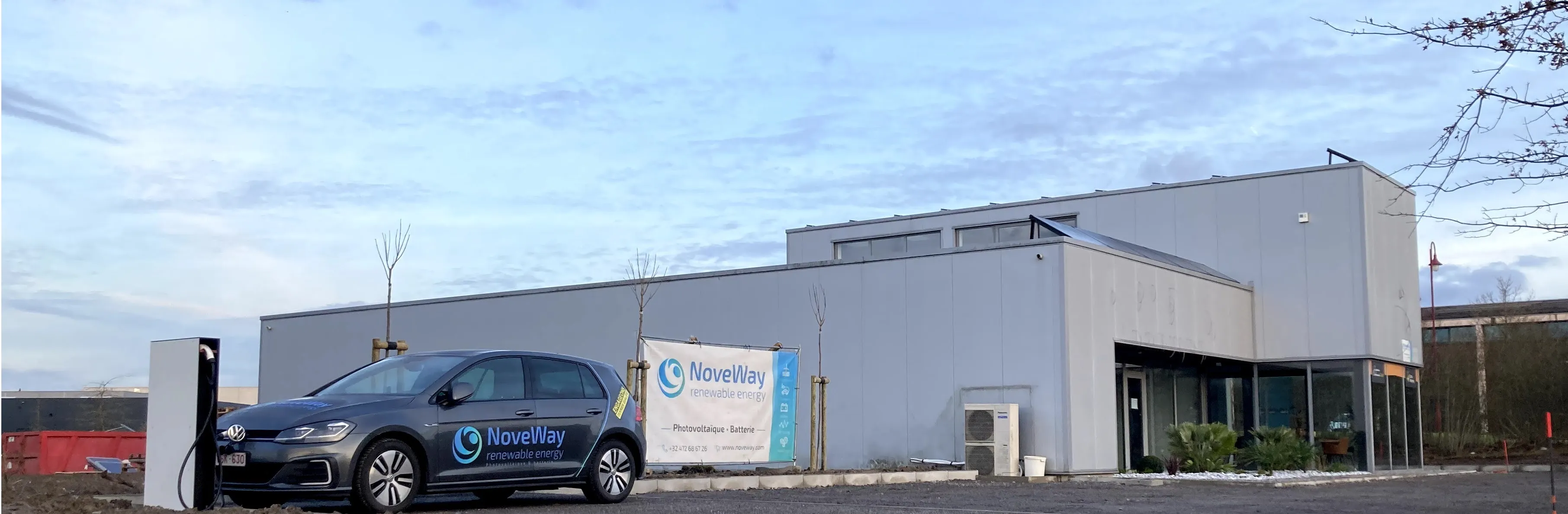 Installation extérieure borne de recharge