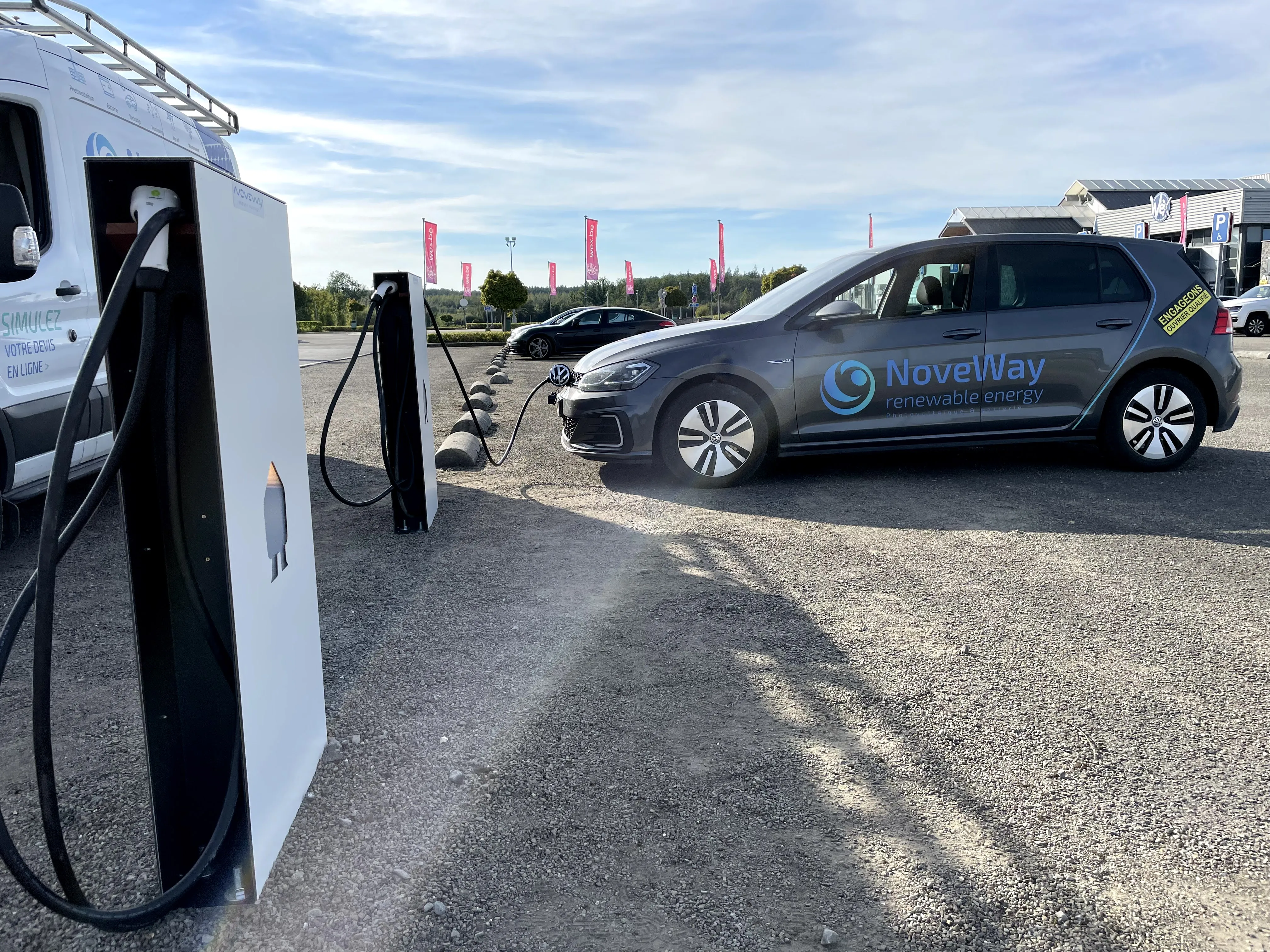Installation borne de recharge – Réalisation Noveway